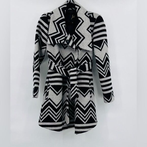 Jack Jacket Coat Azteca Black Gray Size XS - Picture 6 of 10